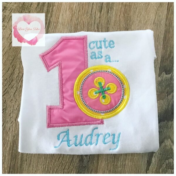 Embroidered Button design