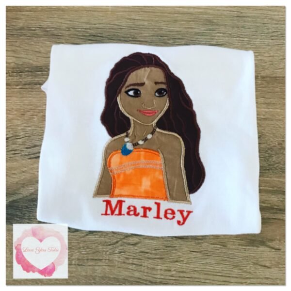Embroidered princess design