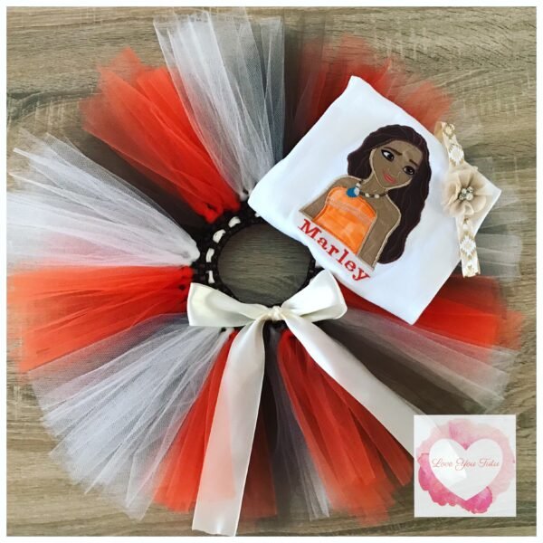 Embroidered princess tutu set