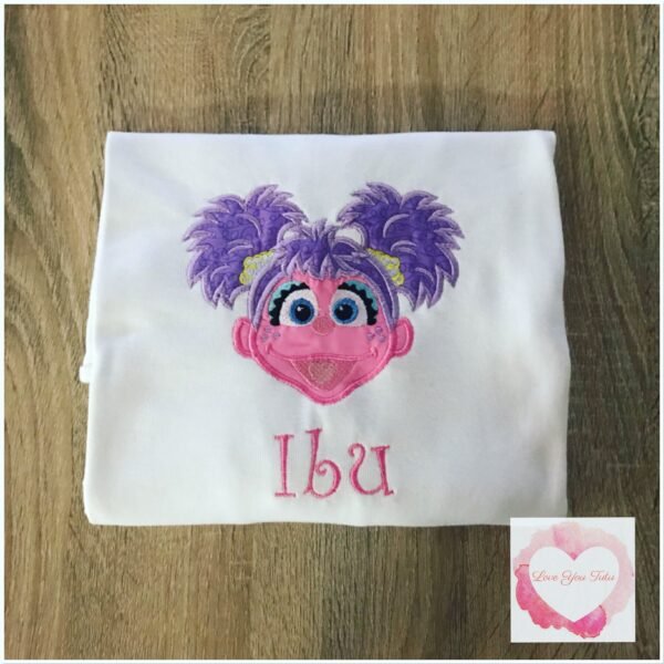 Embroidered muppet design
