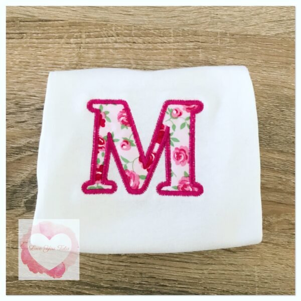 Embroidered Personalised letter design - Image 2