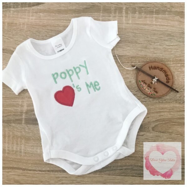 Embroidered Poppy design