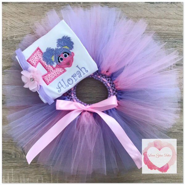 Embroidered muppet tutu set