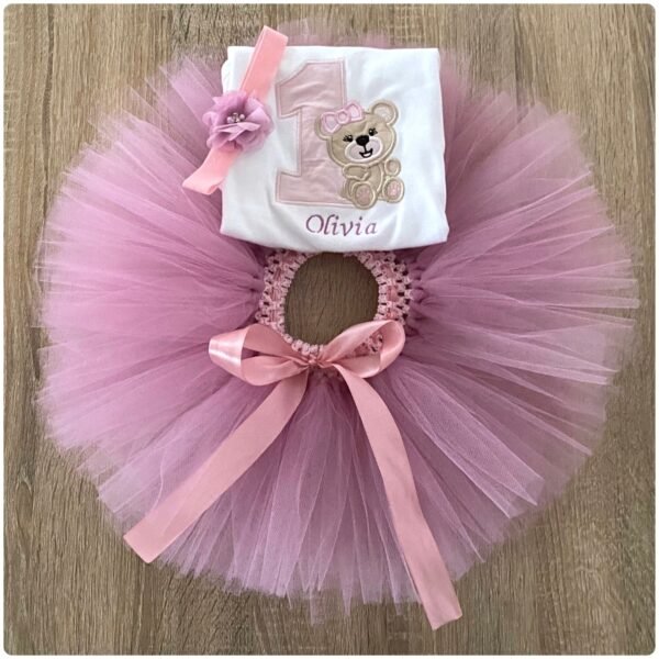 Teddy bear personalised tutu set