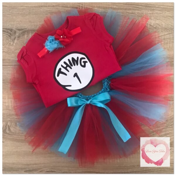Thing 1 tutu set