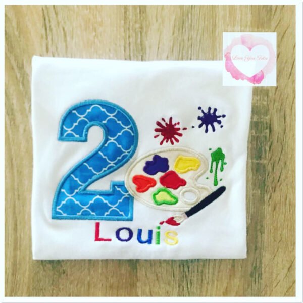 Embroidered  Paint numbered design - Image 2