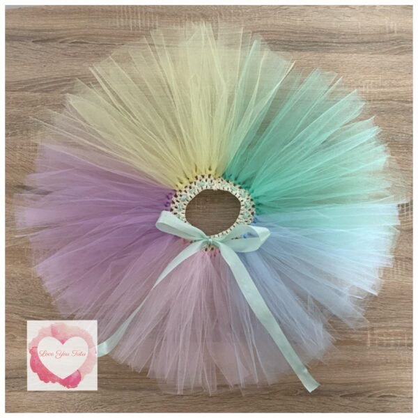 Pastel short tutu 5-7 years -ready to ship