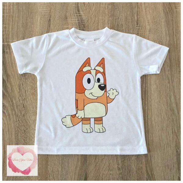 red dog printed design