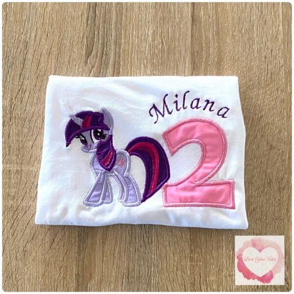 Embroidered  pony design