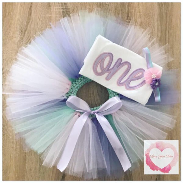 Embroidered one tutu set