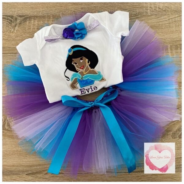 Embroidered Princess tutu set