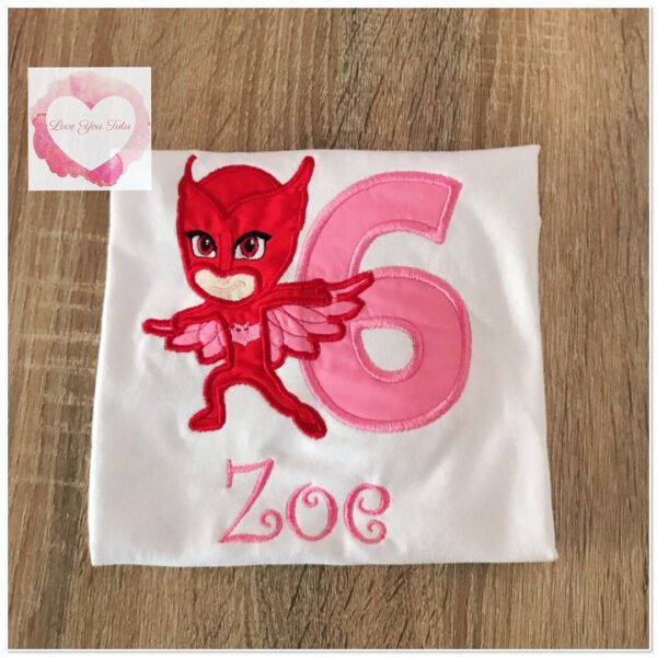 Embroidered Owl design
