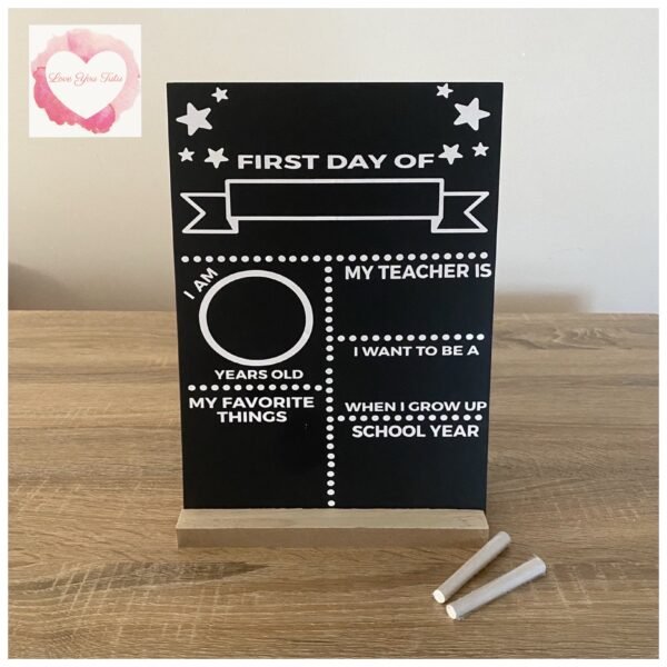First day chalk board - Image 2