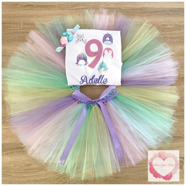 Squishmallow personalised tutu set