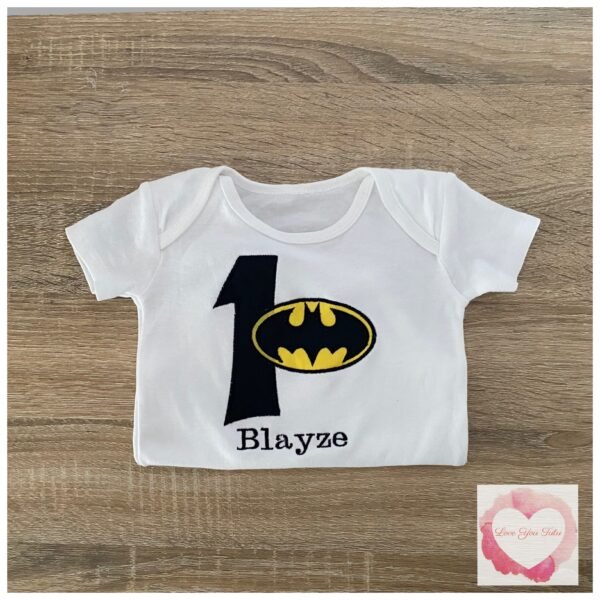 Embroidered Bat birthday design