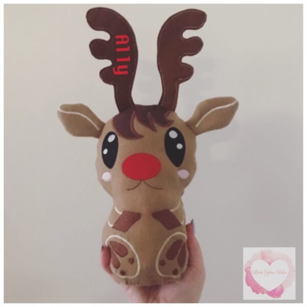 Personalised Reindeer stuffie