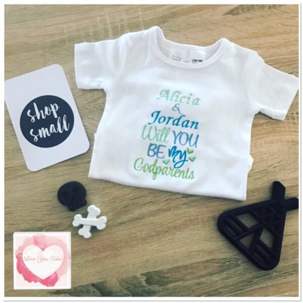 Embroidered Godparents design