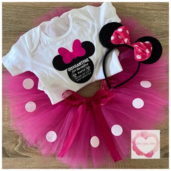 Quarantined Mouse-girl birthday tutu set