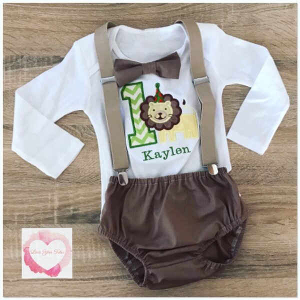 Boys 3 piece lion set