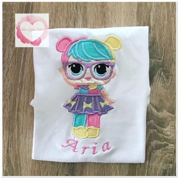 Embroidered Bon Bon doll design
