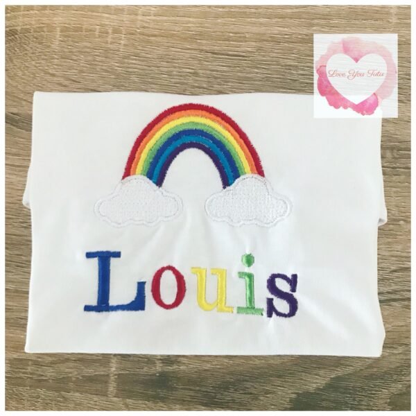 Embroidered Rainbow design