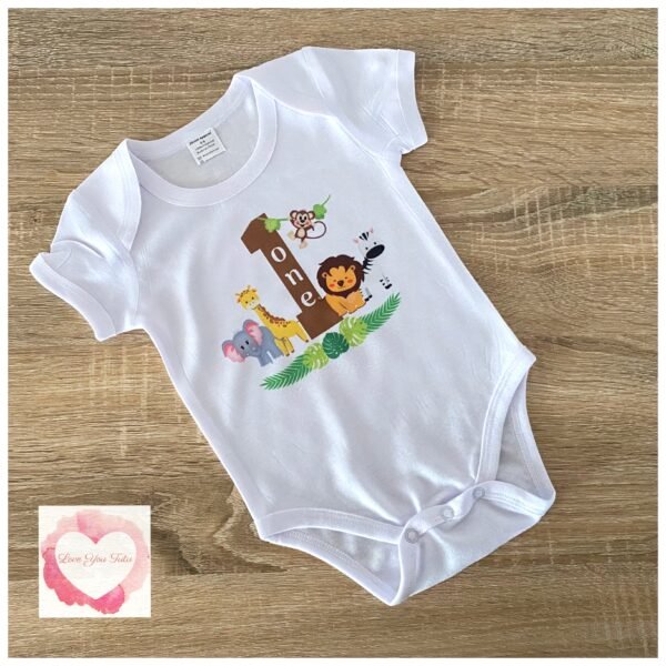 Jungle birthday printed design