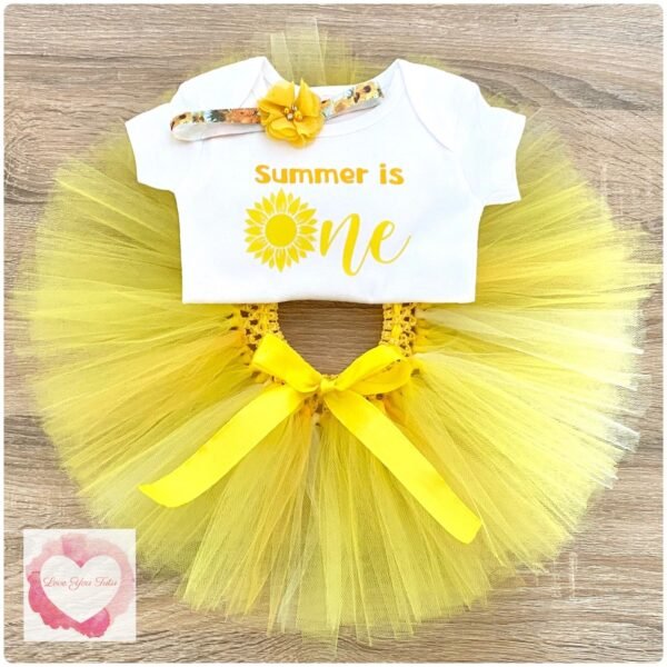 Sunflower one tutu set