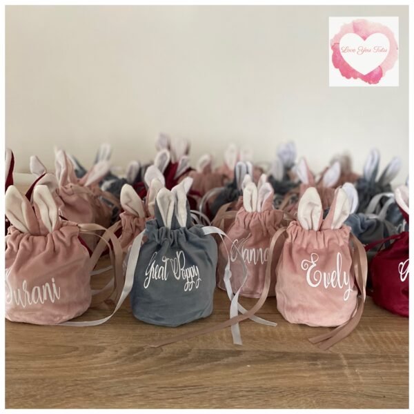 Velvet bunny bags blanks - Image 2
