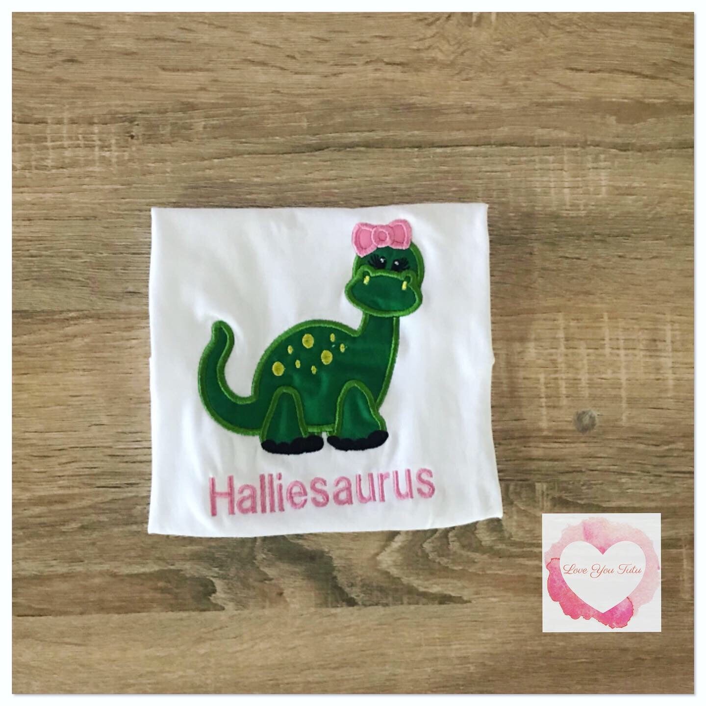 Embroidered dinosaur design - Image 2