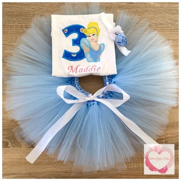 Embroidered princess tutu set