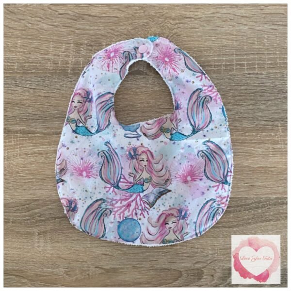 Mermaid bib -ready to ship