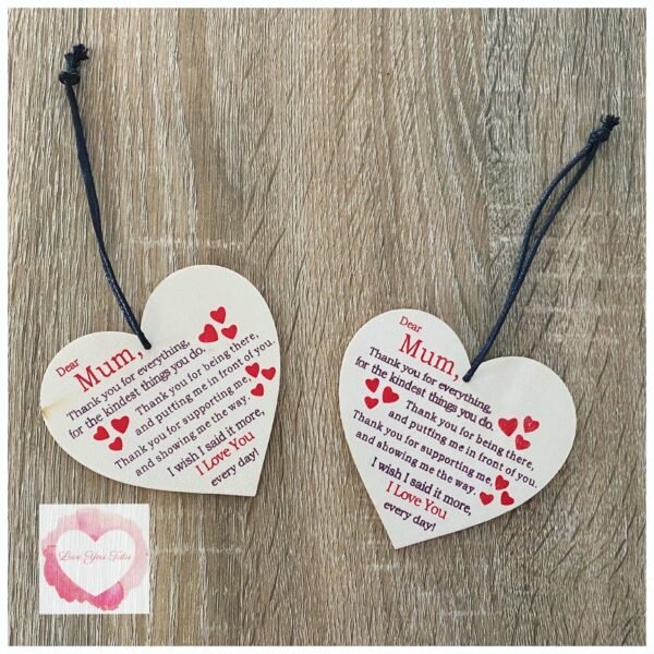 Mum heart ornament decoration - Image 2