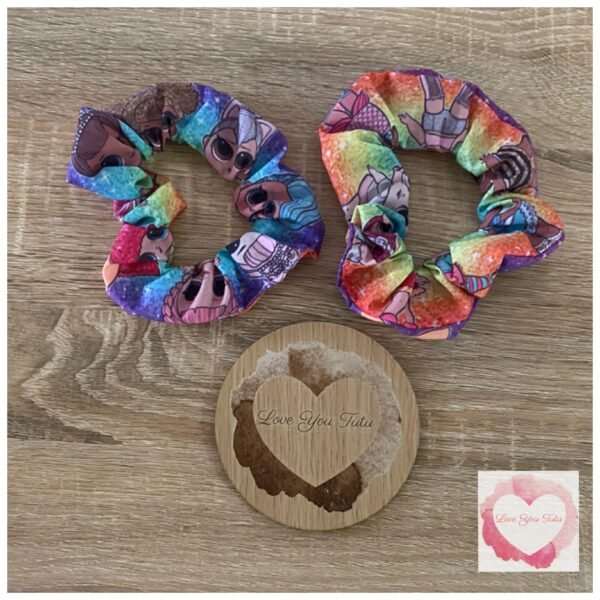 LOL doll scrunchies