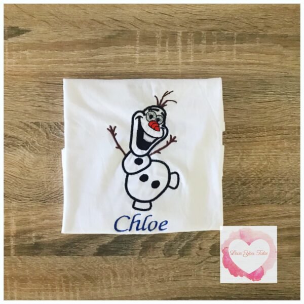 Embroidered snowman design - Image 2
