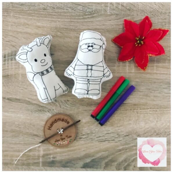 Colour it Christmas stuffies - Image 3