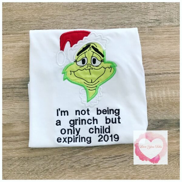 Embroidered Grinch design