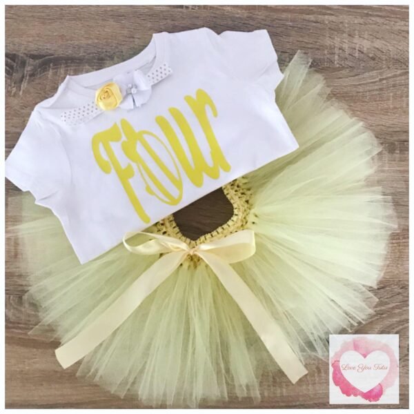 Bumble bee four personalised tutu set