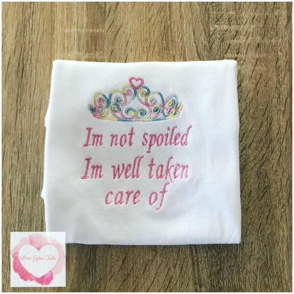 Embroidered spoiled design