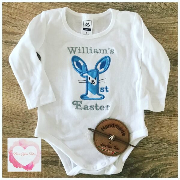 Embroidered 1st Easter boys design