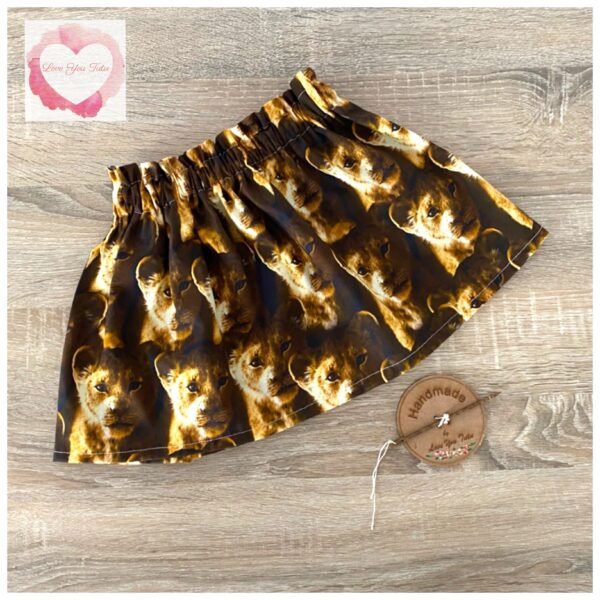 Lion king paperbag skirt- size 3-4 -ready to ship