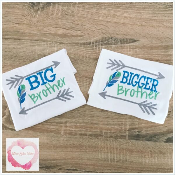 Embroidered big brother, bigger brother & little brother designs - Image 2