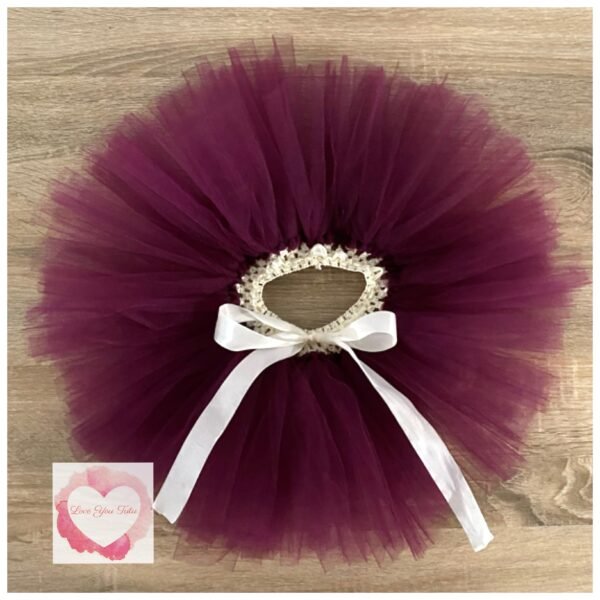 Plum short tutu 1-5 years -ready to ship
