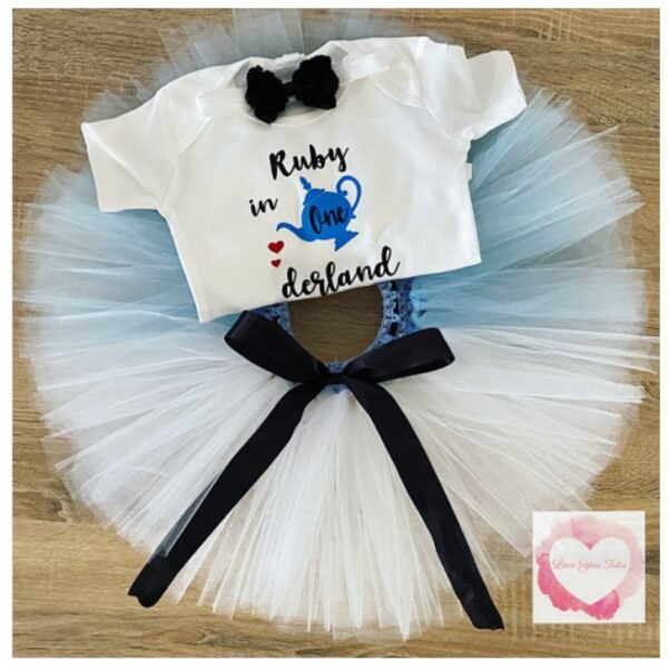 One Derland light blue tutu set