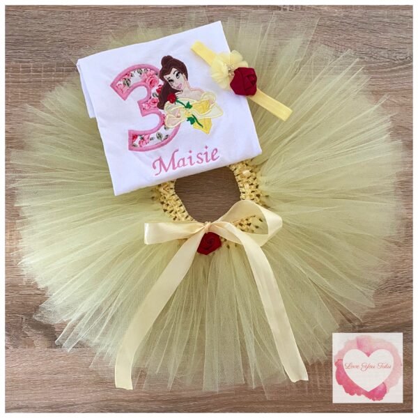 Embroidered princess tutu set