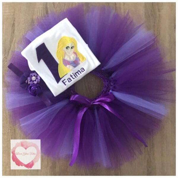 Embroidered princess tutu set