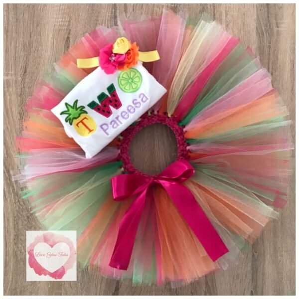 Embroidered Two tutu set