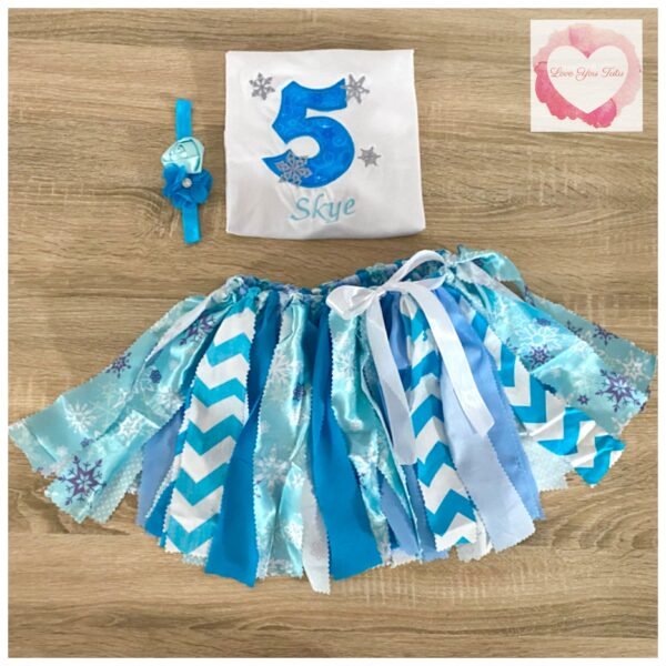 Snow shabby tutu set