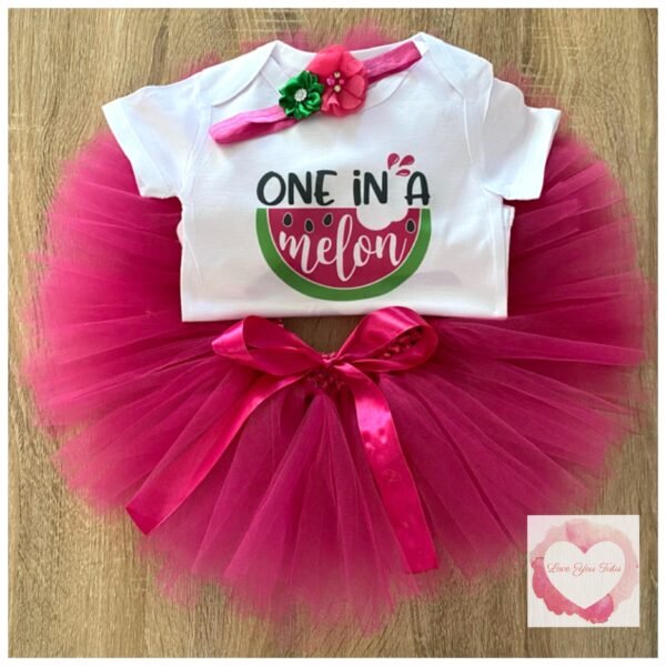 One in a melon tutu set