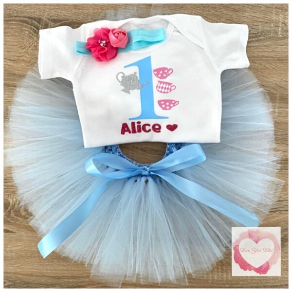 Personalised wonderland tutu set