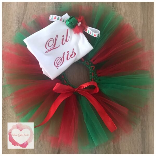 Lil Sis Christmas tutu set
